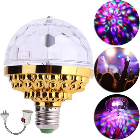 Bring the magic of a disco ball to your home with a colorful rotating light